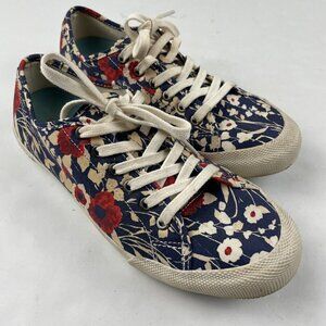 SeaVees x Trina Turk Sneakers Shoes Women's 7.5 Floral Legend Poplin Twill